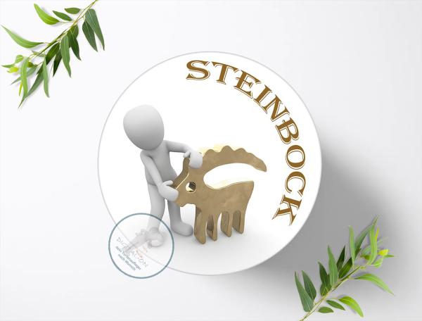 Sternzeichen Steinbock Tortenaufleger Ø 20cm, 3624